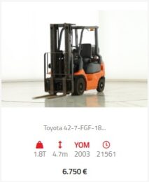 stivuitor GPL Toyota