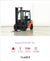 stivuitor Toyota diesel
