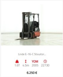 stivuitor electric Linde
