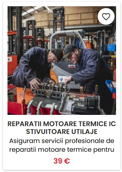 Reparatii motoare termice IC stivuitoare, utilaje