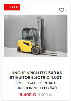 Jungheinrich EFG540KS 4.00 tone 5.00 metri 2016