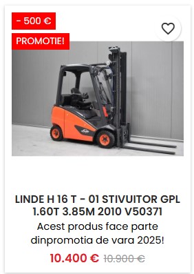 Linde H16T01 1.60 tone 3.85 metri 2010