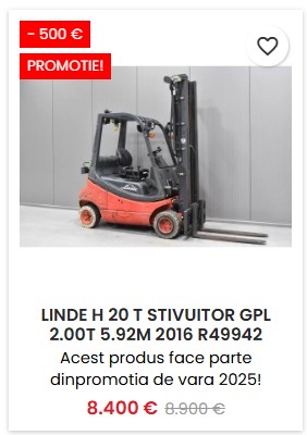 Linde H20T 2.00 tone 5.92 metri 2016